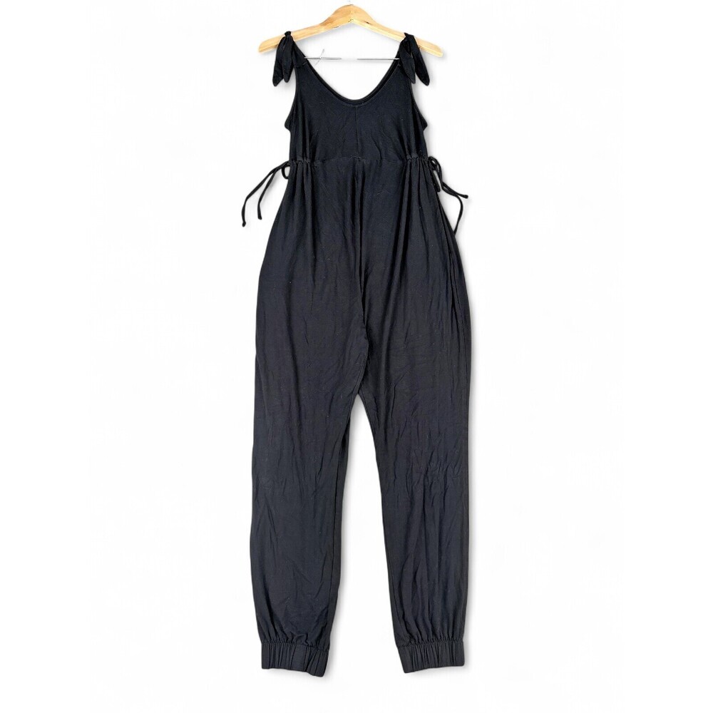 Ingrid + Isabel Black Tie-Shoulder‎ Jumpsuit XS Relaxed Fit